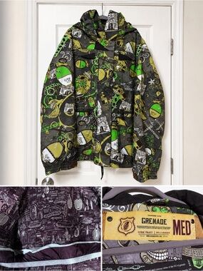 Vintage Grenade Fatigue Project Snowboard Jacket - men’s M